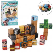 Конструктор RDF-1004, магнітний, пірати, 54дет, в кор-ці