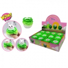 Фігурка GJ5820, антистрес, тварина у капусті, 12шт в дисплеї