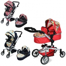 яя Коляска для ляльки 9695, 3кольори, в кор-ці