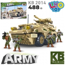 Конструктор KB 2014, військова техніка, 424дет, в кор-ці