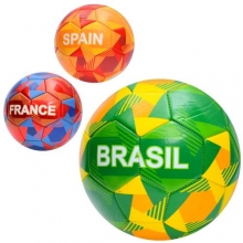 М'яч футбольний EN 3321, 3кольори, у пакеті