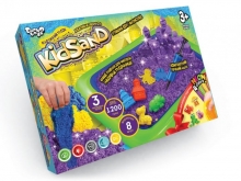 яя Кінетичний пісок KidSand 1200г з пісочнецею укр KS-02-02U Danko Toys
