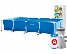 . INTEX Басейн каркасний 28274, 450-220-84см, насос