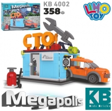 Конструктор KB 4002, СТО, 358дет, в кор-ці