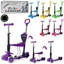 Самокат JR 3-026-K, 5в1, червоний