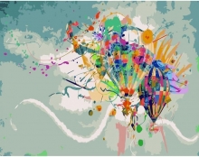 яя Картина за номерами Повітряні кулі 40х50 см (GS327)