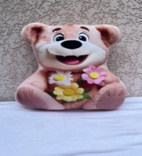 яя Подушка №75 Ведмідь Квіти