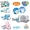 Нічник HB 0001 ABCD, 4види, в кор-ці
