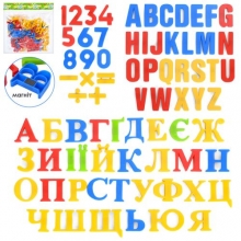 Набір магнітний літери-цифри 0703-EUR, в кульку