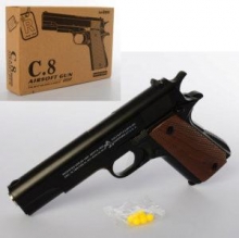 Пістолет C8, метал, пласт кулі, в кор-ці