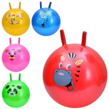 М'яч для фітнесу MS 4302, з ріжками, 5кольорів / мікс видів, у пакеті