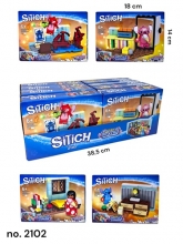 яя Конструктор 2102, Stich, 80дет, 8шт в дисплеї