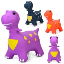 Стрибуни-тварини MS 4152-1, динозавр, 3кольори, у пакеті