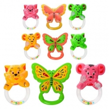 Брязкальце 517, 3шт, 3кольори, в кульку