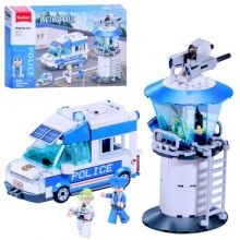 Конструктор SLUBAN M38-B1218, поліція вежа, 245дет, в кор-ці