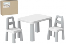 я Стіл з двома стільцями 0150 сірий ТехноК