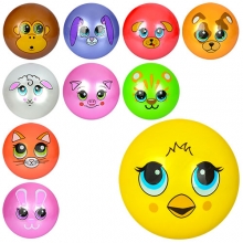 М'яч дитячий MS 0249-1, мордахи, 10видів