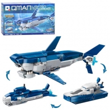 яя Конструктор Qman 42113, 3в1(акула, підводний човен, патрульне судно), 237дет, в кор-ці