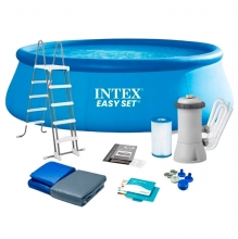. INTEX Басейн сімейний 26166, 457-107, насос, драбина, тент