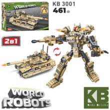 Конструктор KB 3001, військовий, 461дет, в кор-ці