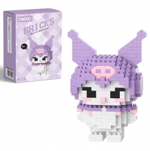 Конструктор BRICKS S7004, Kuromi бузкова, в кор-ці