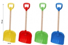 я Лопата 0156 №4 з довгою дерев'яною ручкою Bamsic