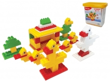 я Конструктор "Каченята" 013888/11 108дет пластиковий бокс Doloni Toys