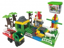 я Конструктор "Ферма" 013888/06 202дет пластиковий бокс Doloni Toys