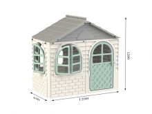 я Будинок з шторками 02550/15 бірюзовий малий Doloni Toys