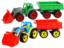 я Трактор 3688 з ковшем та причепом 2кольори ТехноК