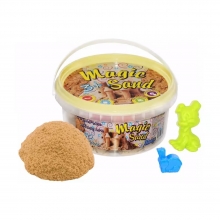 яя Кінетичний пісок Strateg Magic Sand класичний у відрі 350 г (370-1)