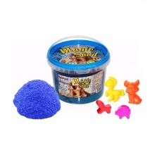 яя Кінетичний пісок Strateg Magic Sand блакитний у відрі 500 г (371-2)