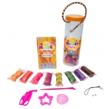 яя Набор теста для лепки 71802 Мистер тесто 14 цветов с блестками в блистере УКР Strateg