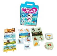 яя Пазлы 30910 Кто что ест? Где он живет? УКР Strateg