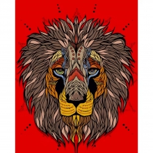яя Картина за номерами Африканський лев 40х50см (DY195)