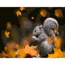 яя Картина за номерами Кам'яне білченя 40х50 см (GS251)