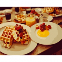 яя Картина за номерами Солодкий сніданок 40х50 см (GS256)