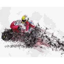 яя Картина за номерами Момент швидкості 40х50 см (GS262)