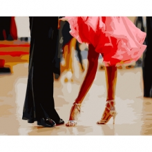 яя Картина за номерами Бальний танок 40х50 см (GS263)