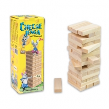 яя Настільна гра Strateg Дженга "Cheese Jenga" 48 брусків (30718)