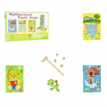 яя Дерев'яна джанга-пазл Multifunctional Puzzle Jenga Strateg (30980)