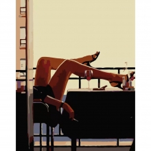 яя Картина за номерами Розслаблення на балконі 40х50см (DY265)