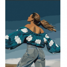 яя Картина за номерами Небесна дівчина 40х50 см (GS553)