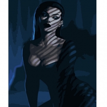 яя Картина за номерами Таємнича красуня 40х50 см (GS573)