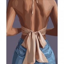 яя Картина за номерами Витончений бант 40х50 см (GS592)