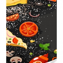 яя Картина за номерами Піца 40х50 см (GS673)