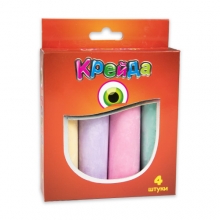 яя Крейда Strateg Велика кругла різнокольорова - 4 шт (50101)