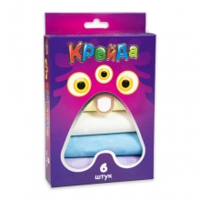 яя Крейда Strateg Велика кругла різнокольорова - 6 шт (50102)