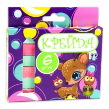 яя Крейда Strateg Квадратна шкільна різнокольорова - 6 штук (50113)