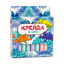яя Крейда Strateg Маленька кругла різнокольорова - 18 штук (50107)